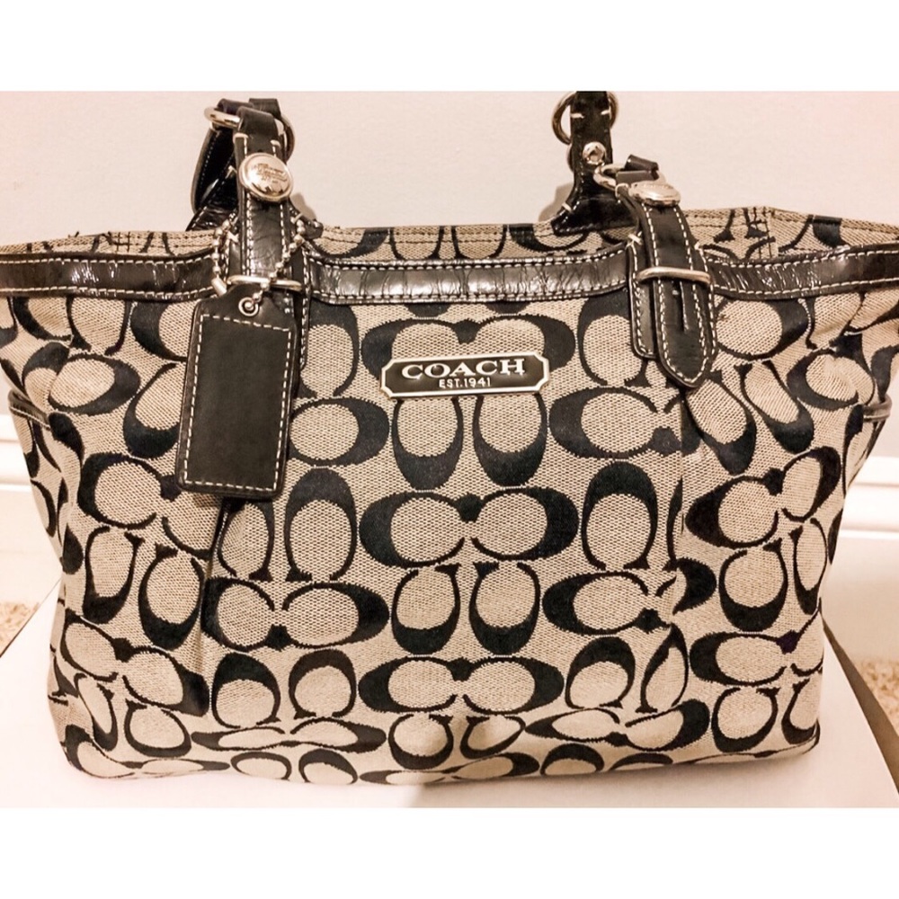 COACH Signature Satchel Bag